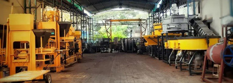 Heavy Duty Concrete Brick Machinery Factory Assembly Line